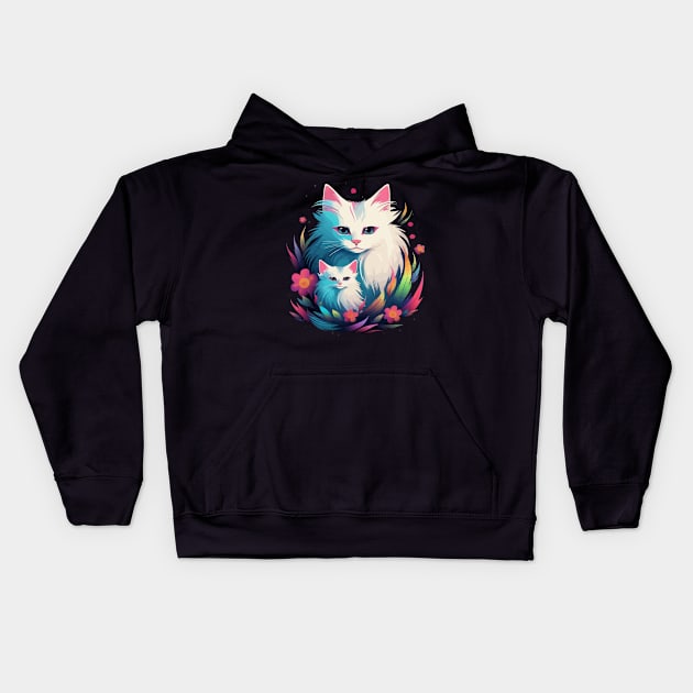 Turkish Angora Mothers Day Kids Hoodie by JH Mart